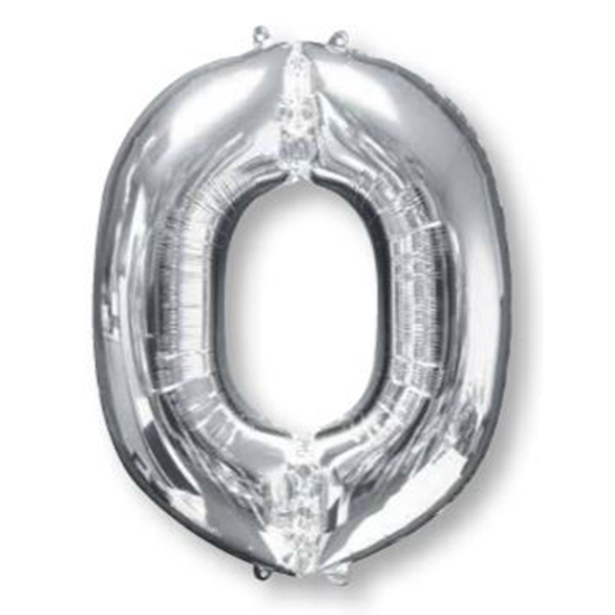 Silver Letter O Supershape Balloon