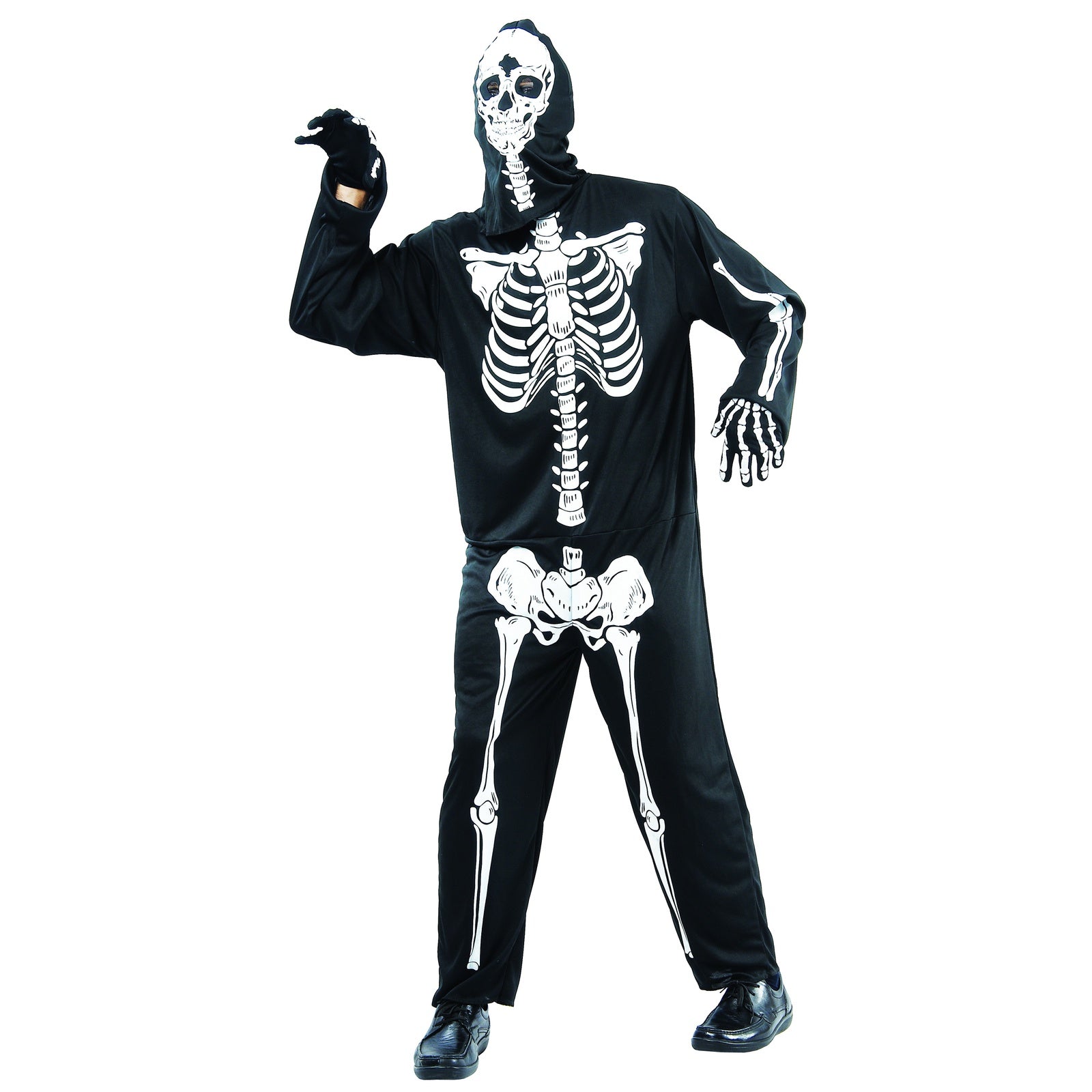 Classic Skeleton Jumpsuit Adult Costume