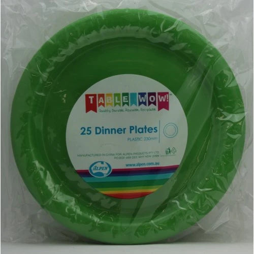 Lime Dinner Plate Pk 20