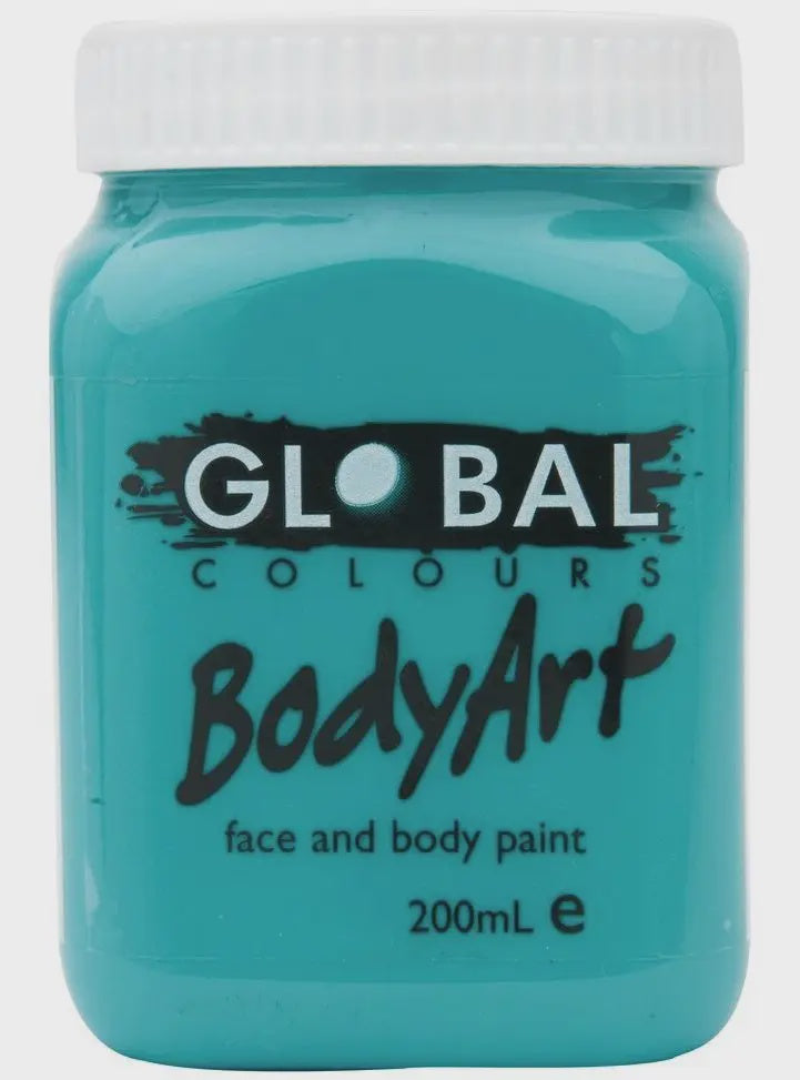 Global BodyArt Turquoise Blue 200ml Liquid Makeup