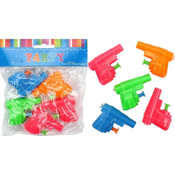 Water Gun Party Favours Pack of 5