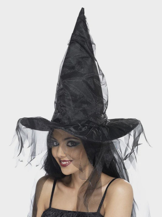 Deluxe Black Witch Hat