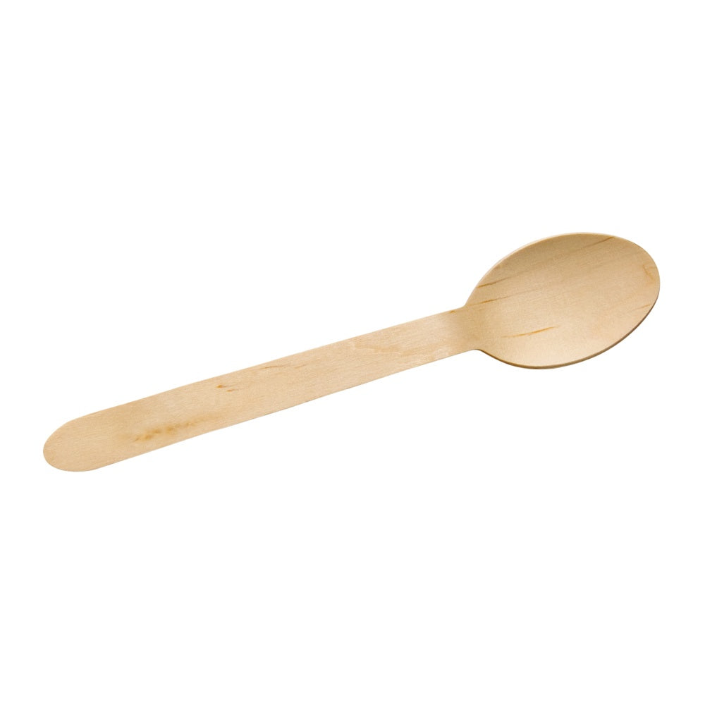 Leaf Tableware Compostable Wooden Spoons Pack of 100