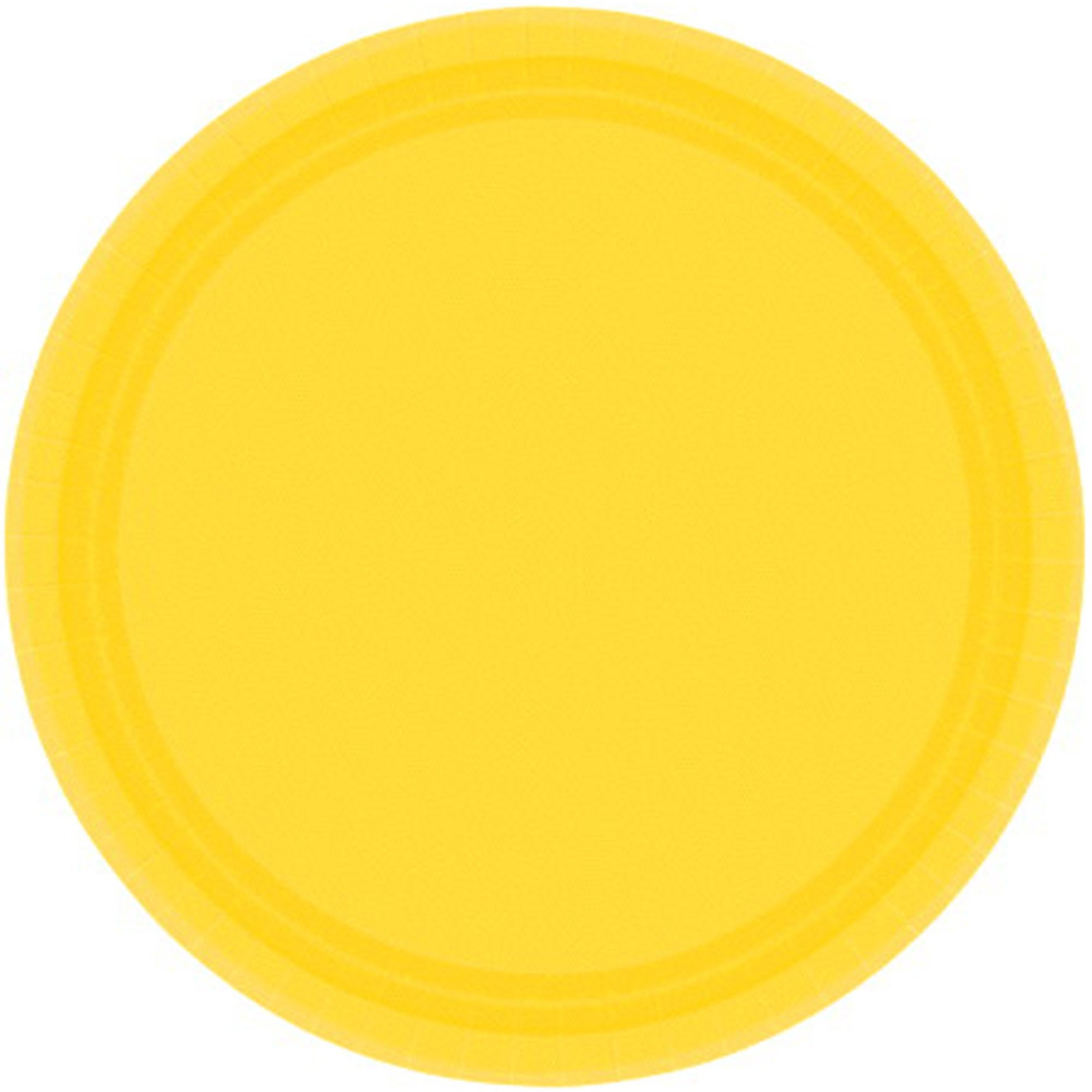 Paper Plates Yellow 9 Inch